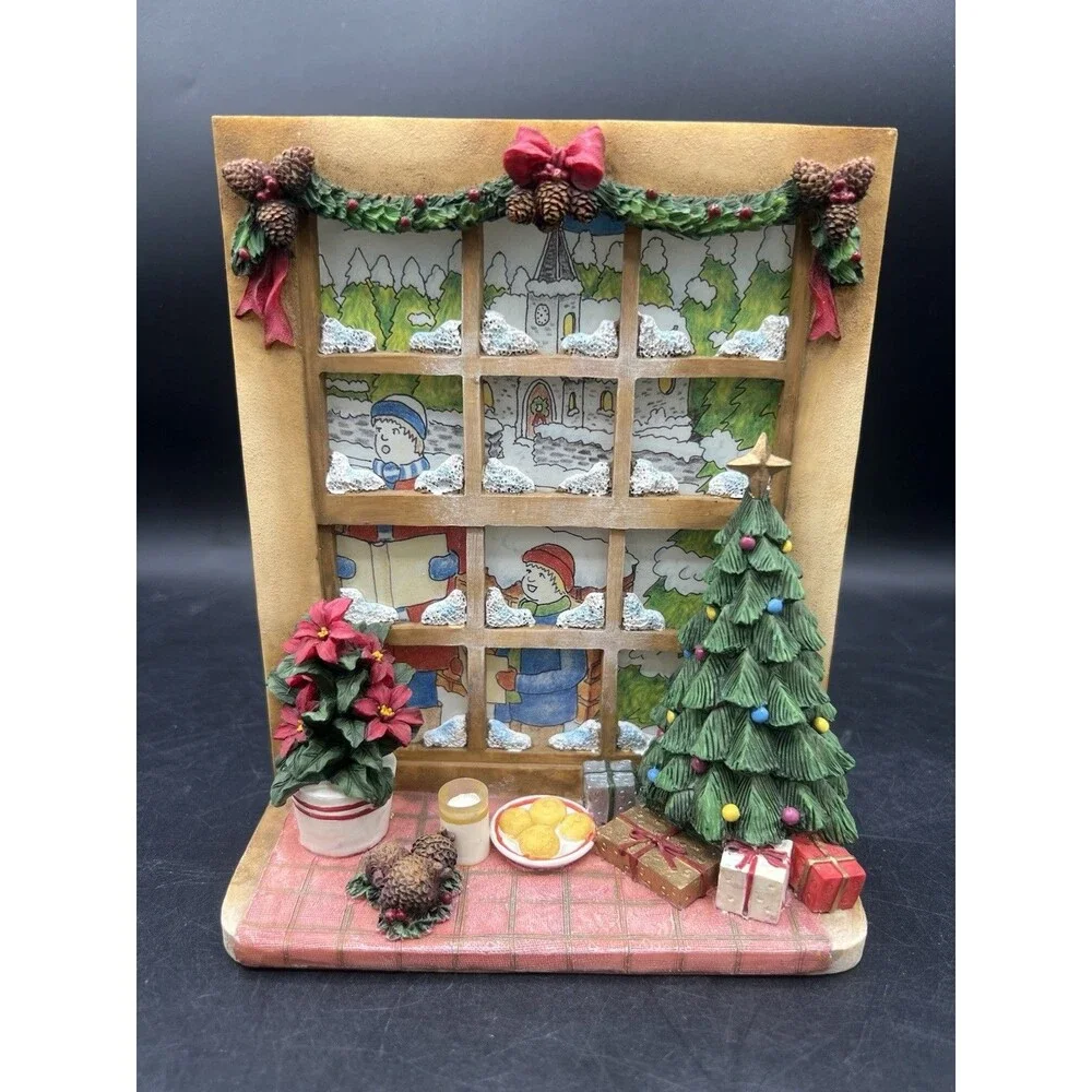 Our America Windows of Our America Carolers 7009 Christmas Candle Display Box